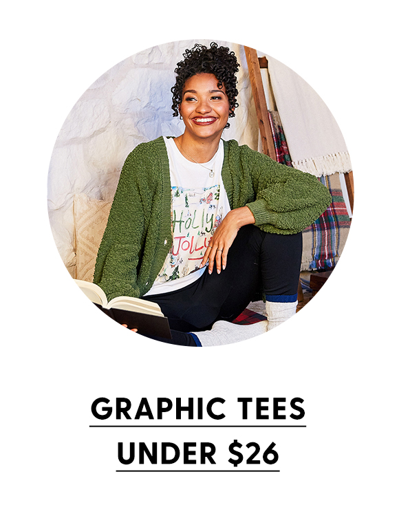  GRAPHIC TEES UNDER $26 